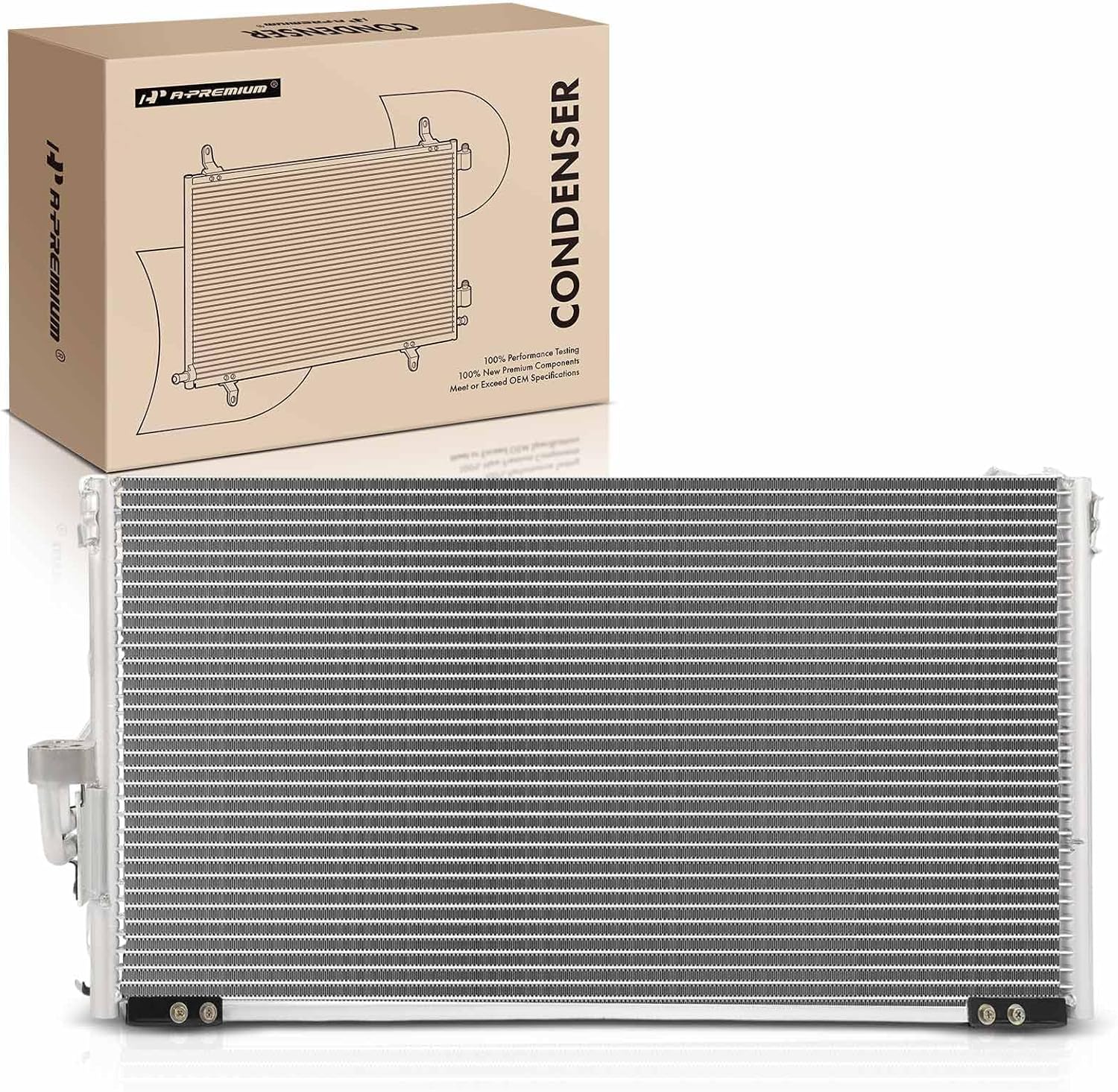 A-Premium Air Conditioning A/C Condenser Compatible with Mitsubishi Eclipse 1995-1999 2.0L & Eagle Talon 1995-1998 2.0L