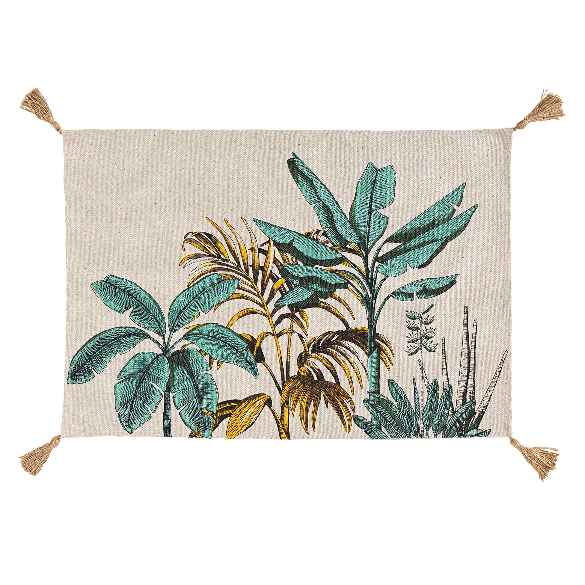 Tapis rectangle 60x90 vert Balinesia Douceur d'intérieur pour réchauffer vos sols froids