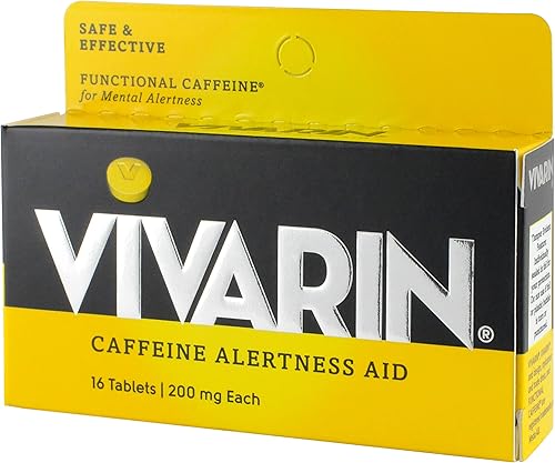 Miniatura 3 de Vivarin, Pastillas de cafeína, 200 mg de cafeína en cada tableta, de forma segura y efectiva te ayuda a mantenerte despierto, ayuda de alerta,