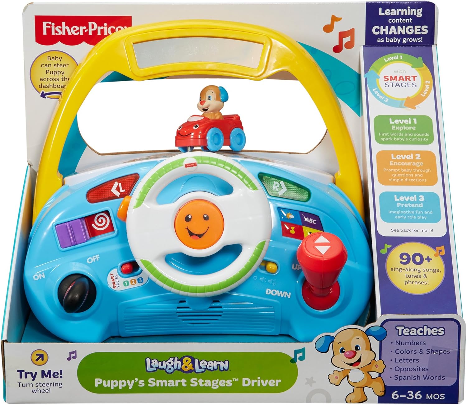 Fisher-Price Laugh & Learn Puppy's Smart Stages Driver