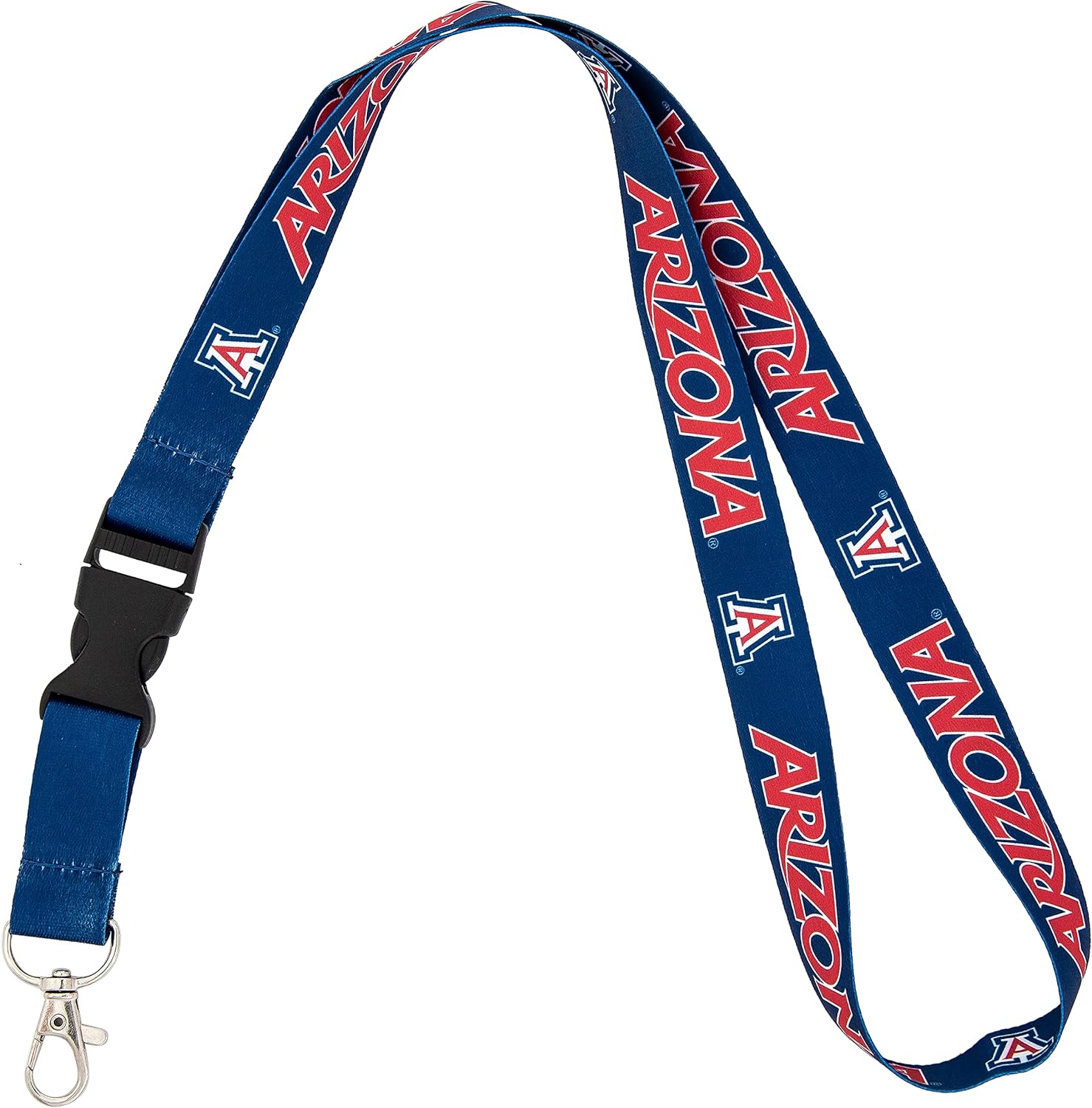 Desert Cactus University of Arizona Lanyard Wildcats UA Car Keys ID Badge Holder Keychain Detachable Breakaway Snap Buckle