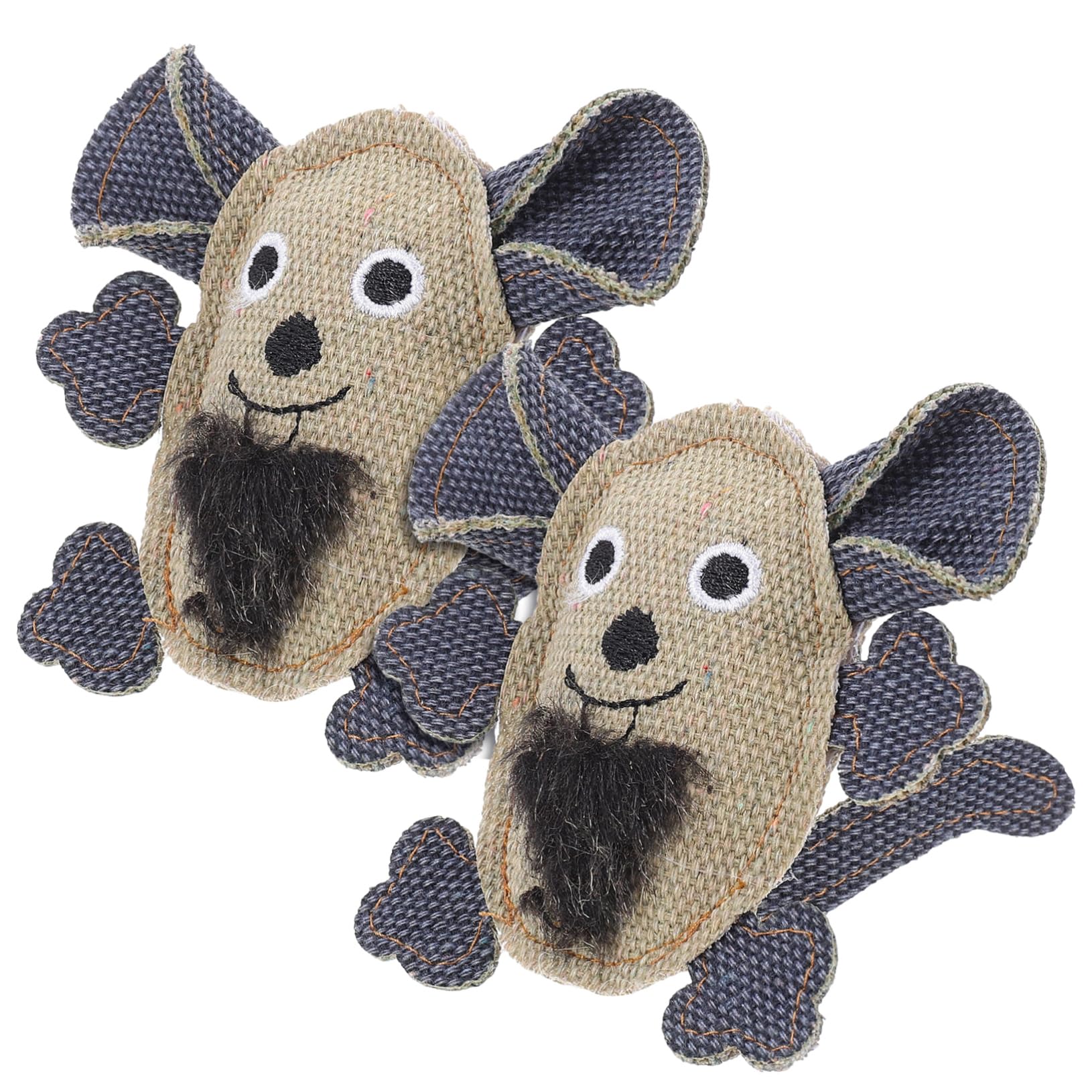 Toddmomy 10piezas Ratones De Catnip para Gatos Juguetes Interactivos Lona Morder y Jugar Accesorios para Mascotas
