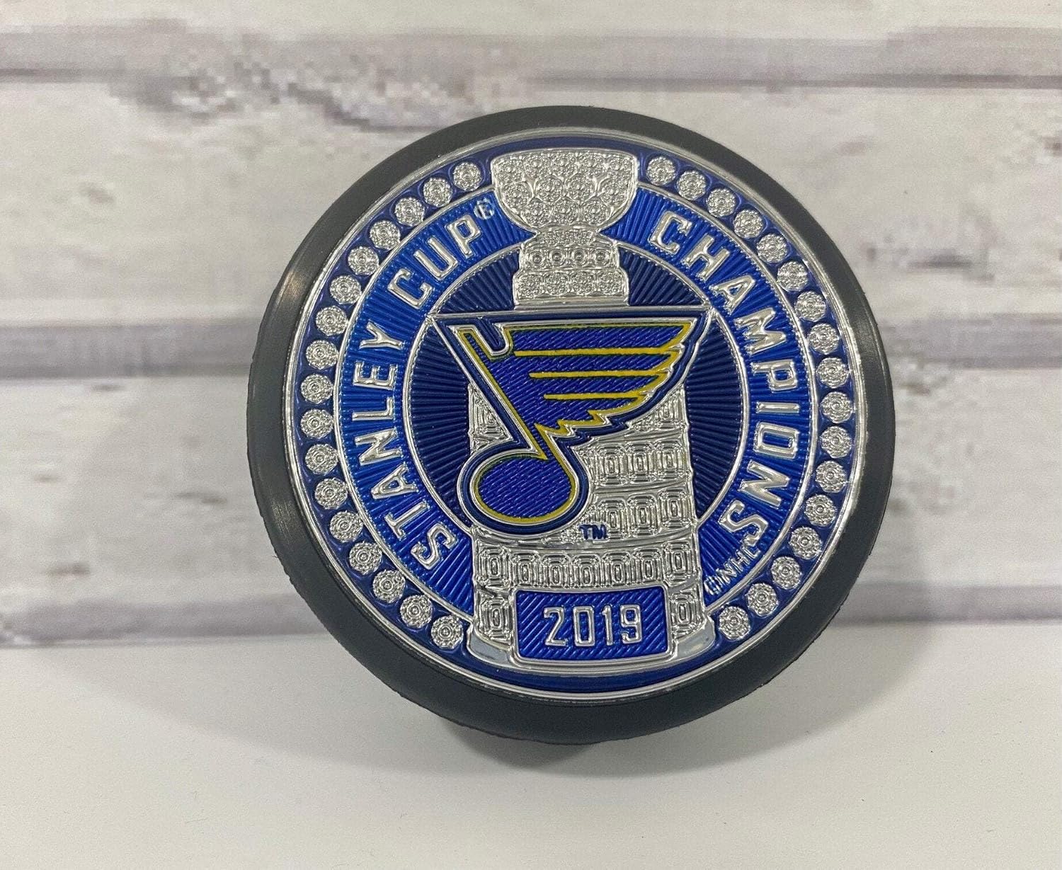 Sports Decor St. Louis Blues Stanley Cup Dynasty Puck Design Trimflexx