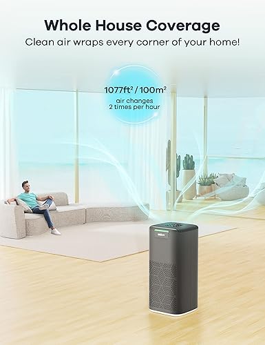 Miniatura 2 de Welov P200S Purificadores de aire para el hogar habitación grande con un paquete de filtro HEPA verdadero H13 extra