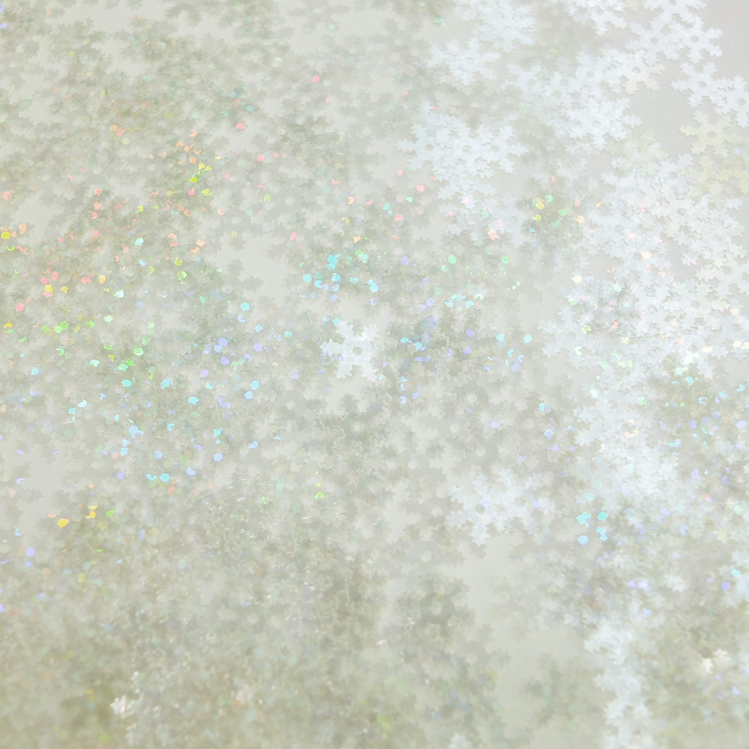 Crystal Hologram Sequin Snowflake 10mm Multi Reflective Made in USA