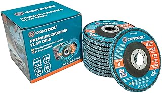 Flap Disc 4-1/2 Inch 120 Grit Zirconia Flap Disc Type 29, Flap Disc for Angle Grinder, 4 1/2 Grinding Disc Grinding Wheels Sanding Disc - by CORTOOL