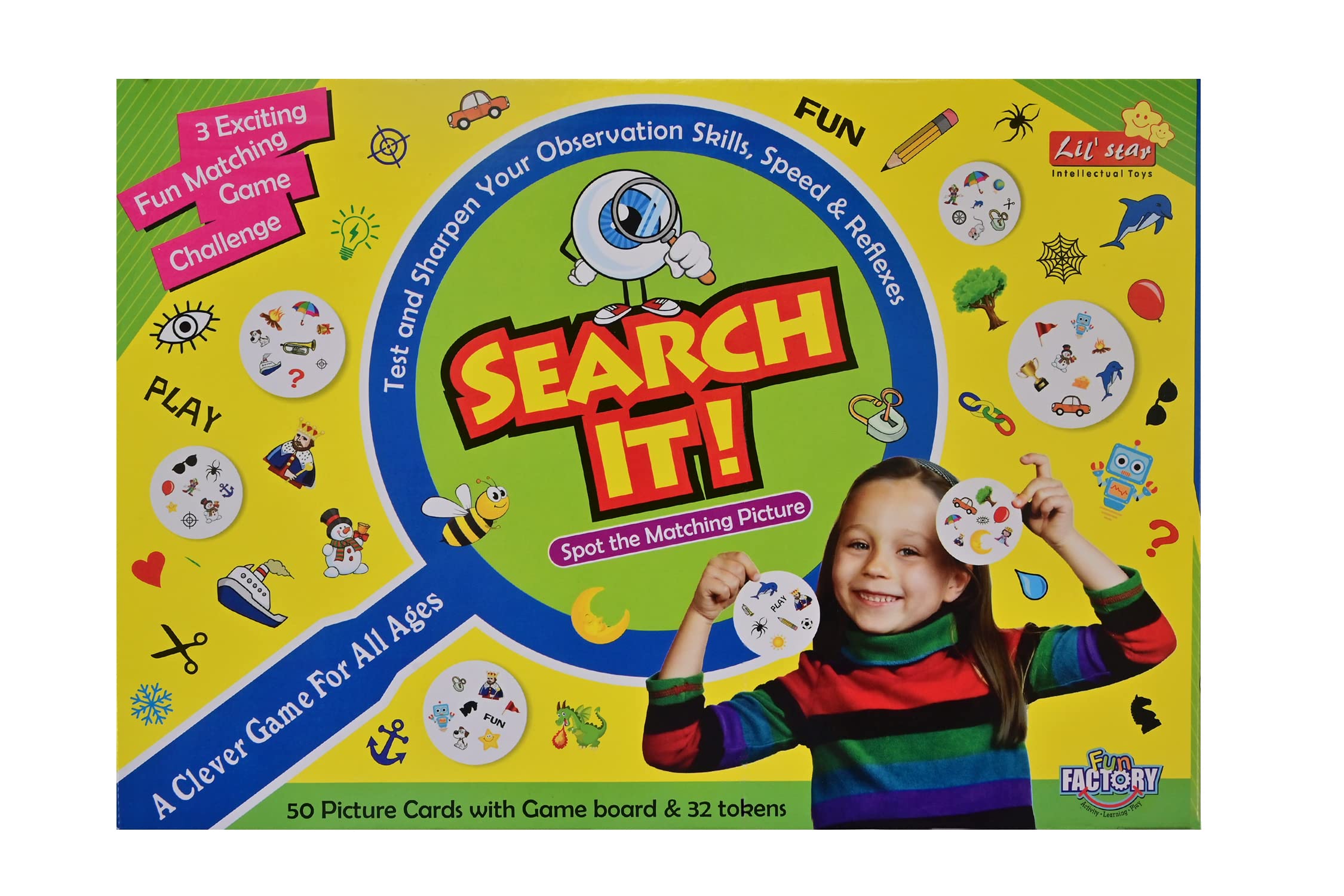 Search It! Spot The Matching Pictures A Clever Game for All Ages Educational Board Games