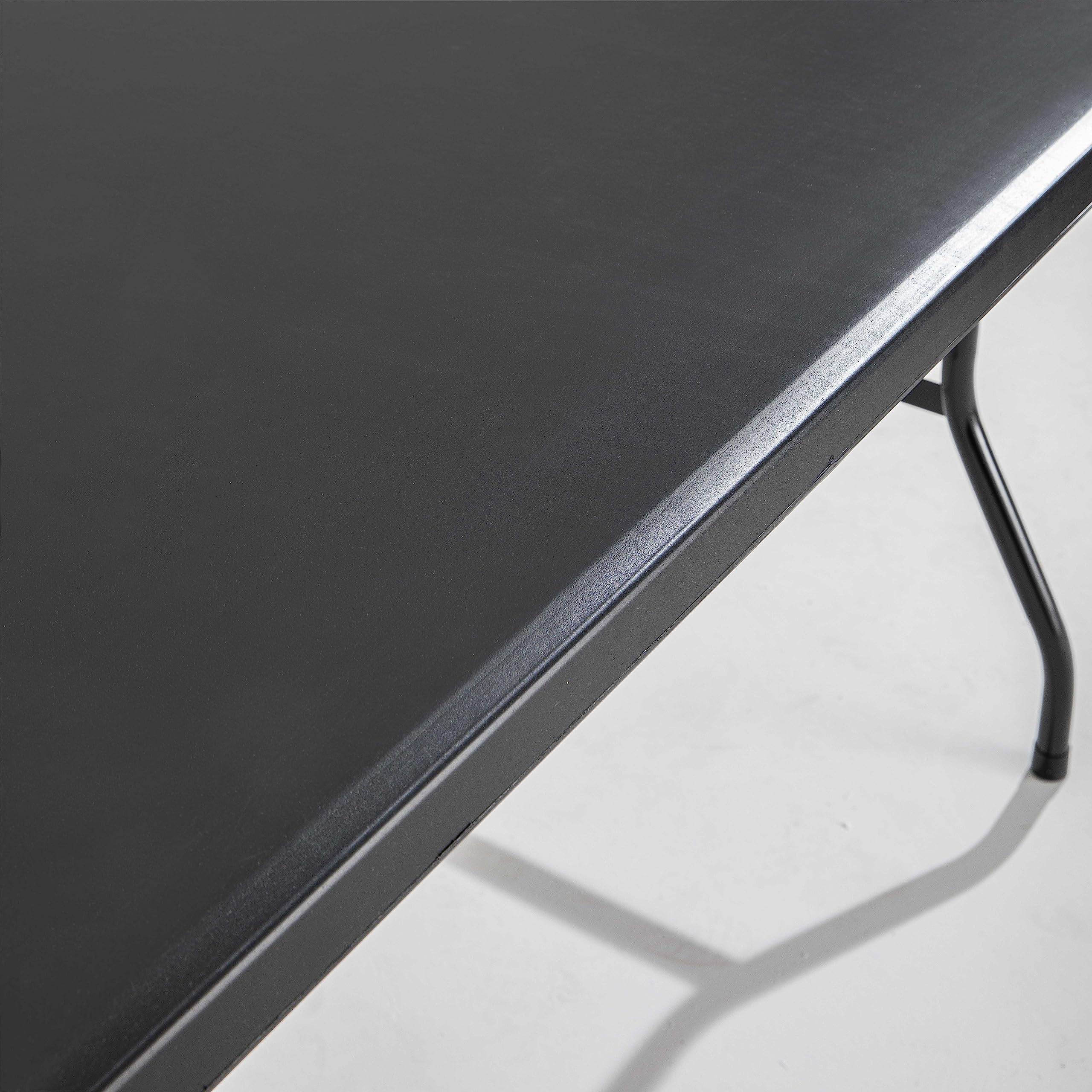 Table de réception Pliante Noire 200 cm 10 Places