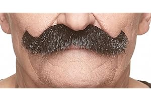 Mustaches Self Adhesive Fake Mustache, Novelty, Rocking Grandpa's False Facial Hair, Costume...