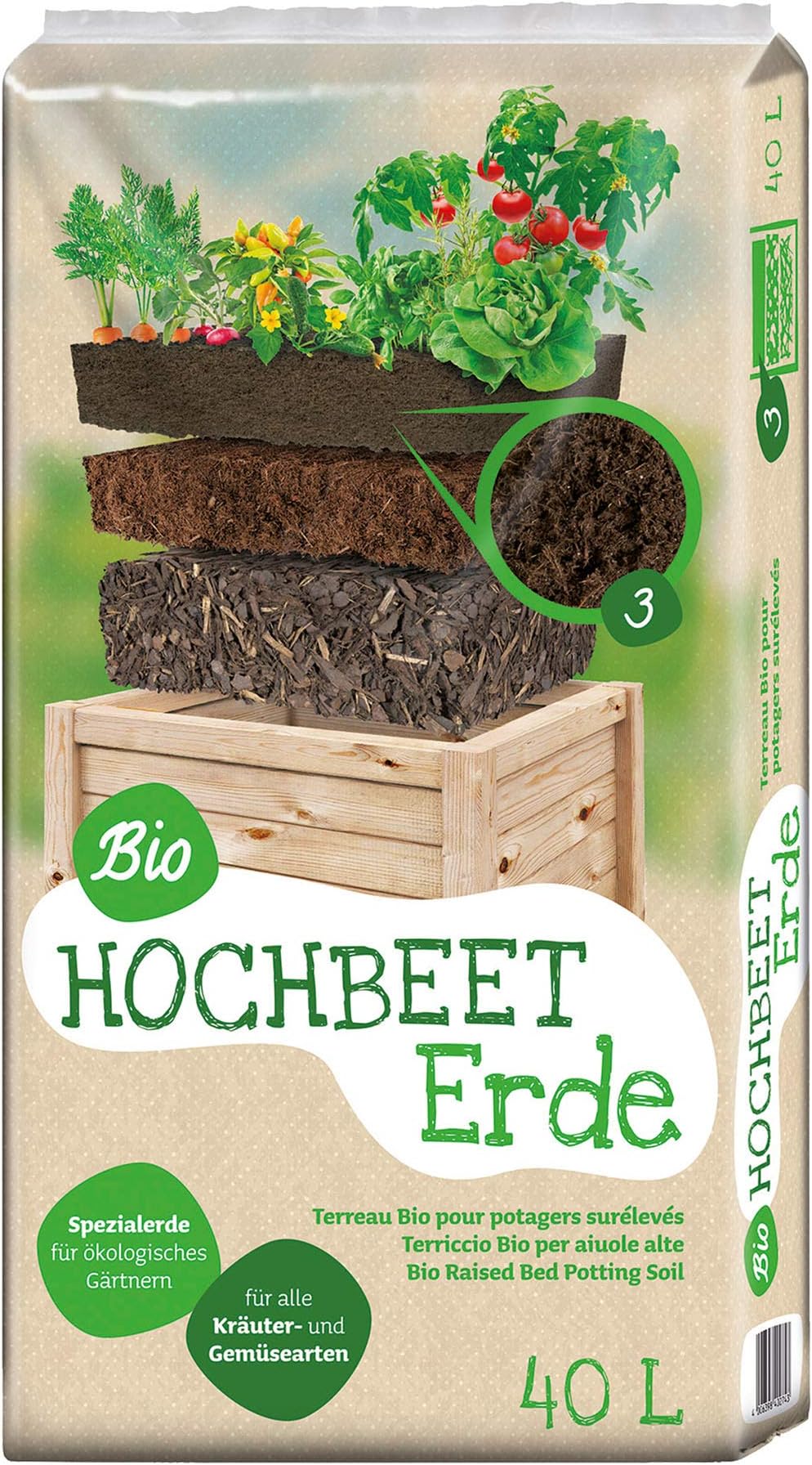 Floragard Universal Bio HochbeetErde 40 Liter Amazon.de Garten