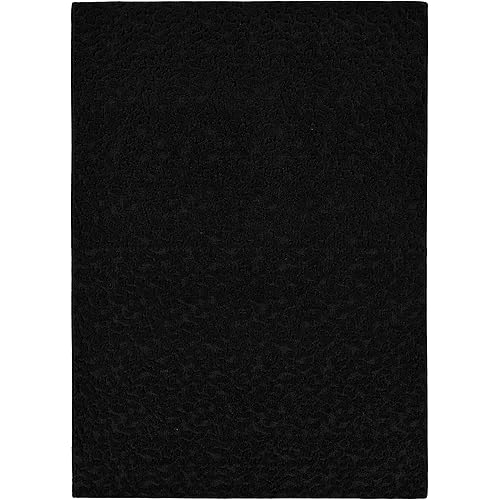 Garland Rug Ivy Area Rug, 9-Feet by 12-Feet, Black