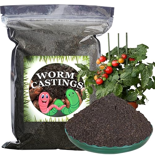 Doter, fertilizante orgánico de 2.2 libras de Worm Castings para jardinería, tomate, fresa, flor y hierbas