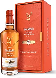 Glenfiddich 21 Year Old Single Malt Scotch Whisky with Gift Box – 70cl