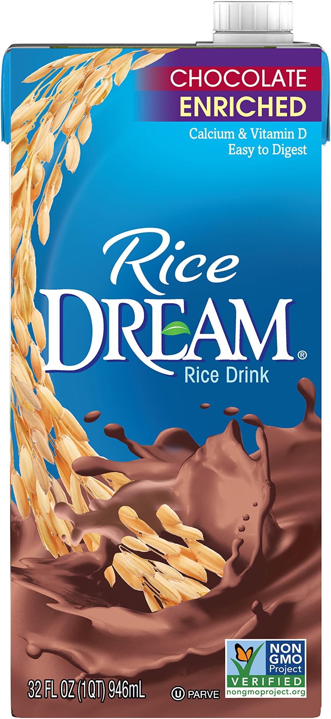 Dream Blends Rice Dream Rice Drink, Enriched Chocolate, 32 Oz (Pack of 6)