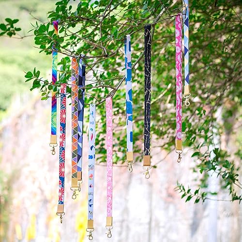 Miniatura 6 de EcoVision Paquete de 2 cordones de muñeca y cuello para tarjetas de identificación, llavero de muñeca para llaves de automóvil para mujeres y hombres