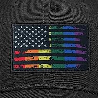 Vista 2 de American Flag Hat Pride Hat LGBT Baseball Cap