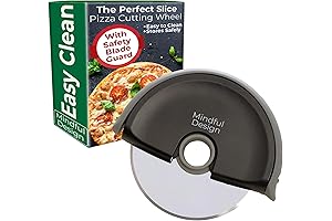 Mindful Design Pizza Cutter Wheel: Your Safe and Sanitary Pizza-Prep Essential