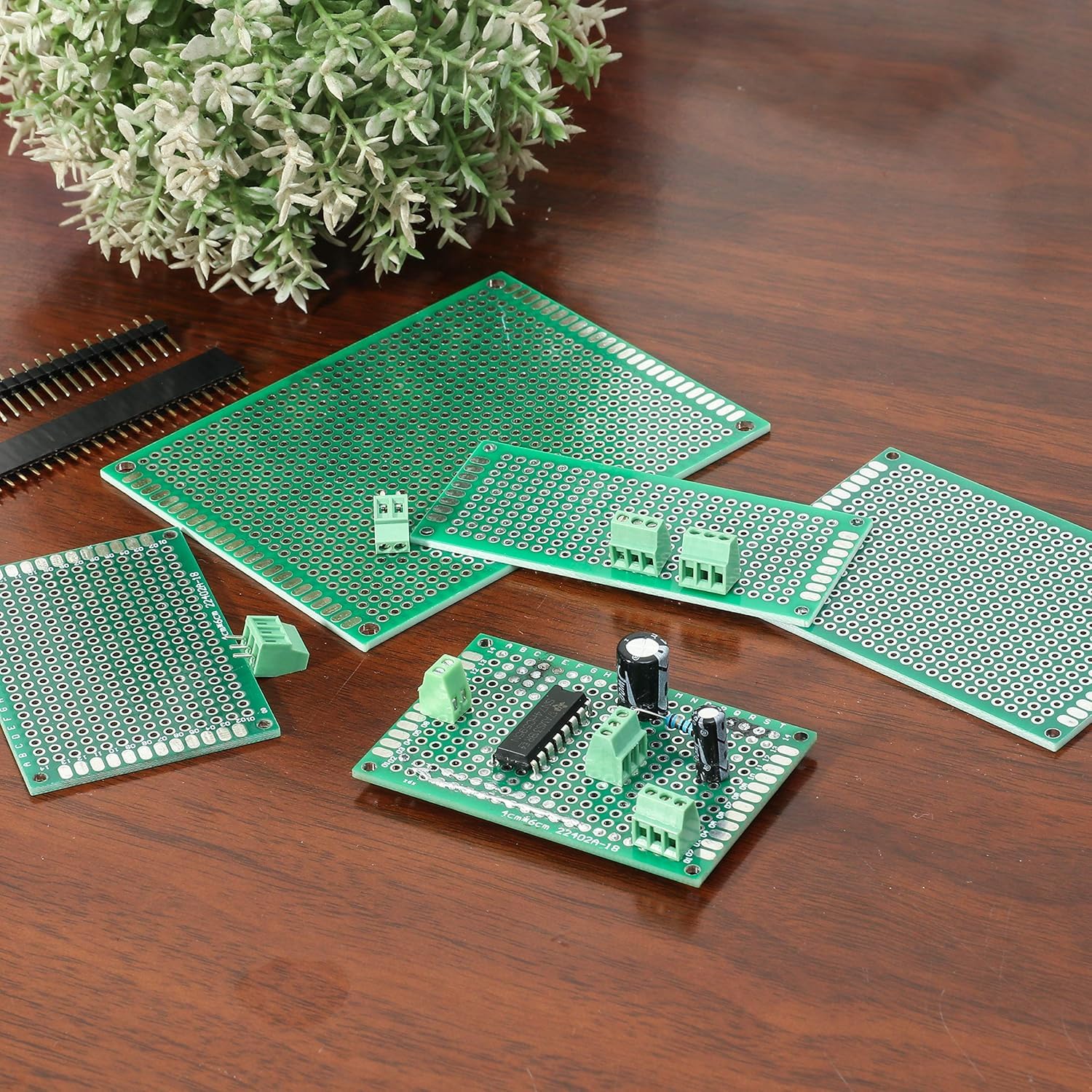 RUNCCI-YUN 82 Pezzi Kit di schede PCB, 19 Pezzi Scheda PCB a Doppia Faccia, Circuito Stampato Prototipo