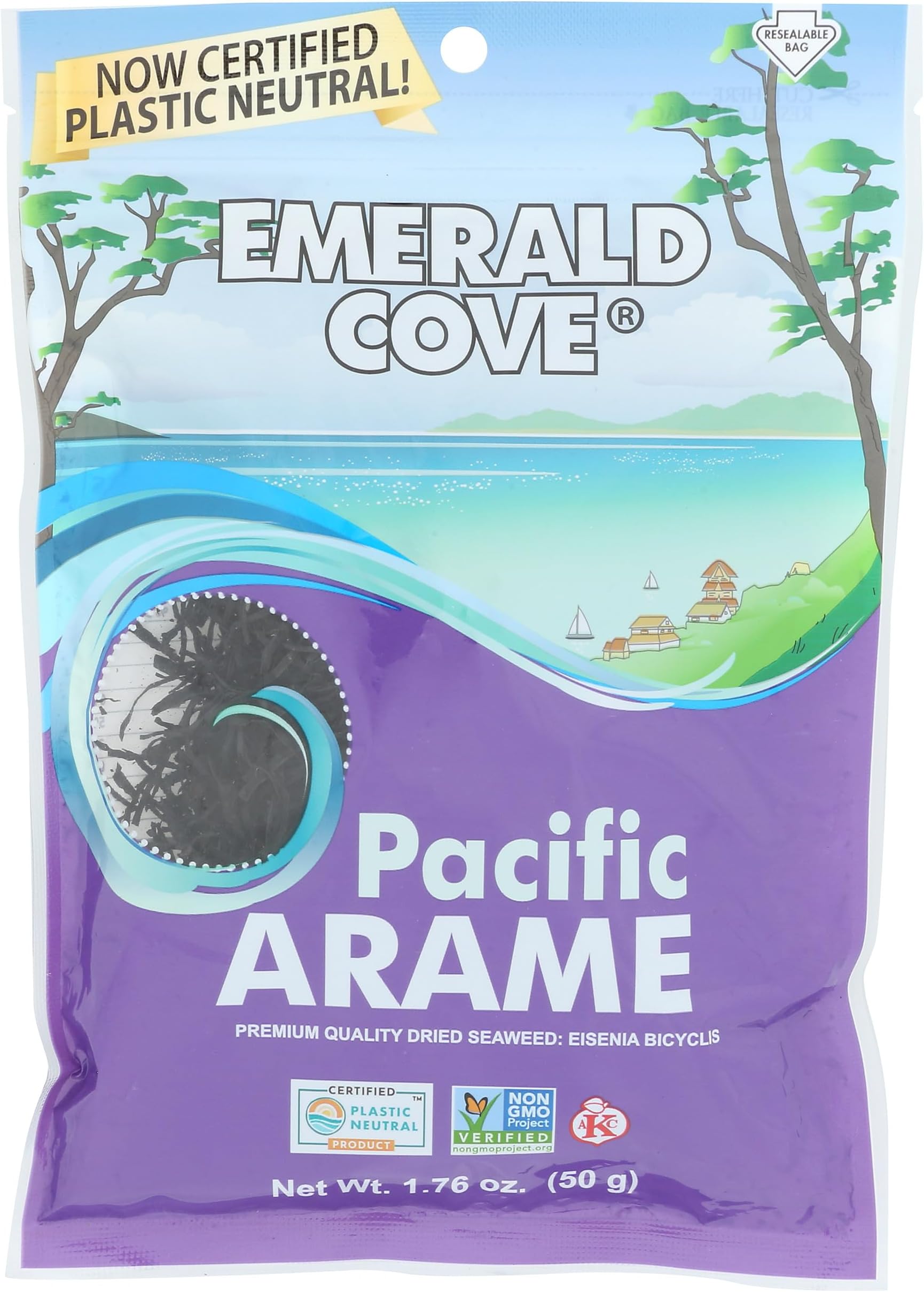 Pacific Arame, Sea Vegetables, Silver Grade, 6 Count