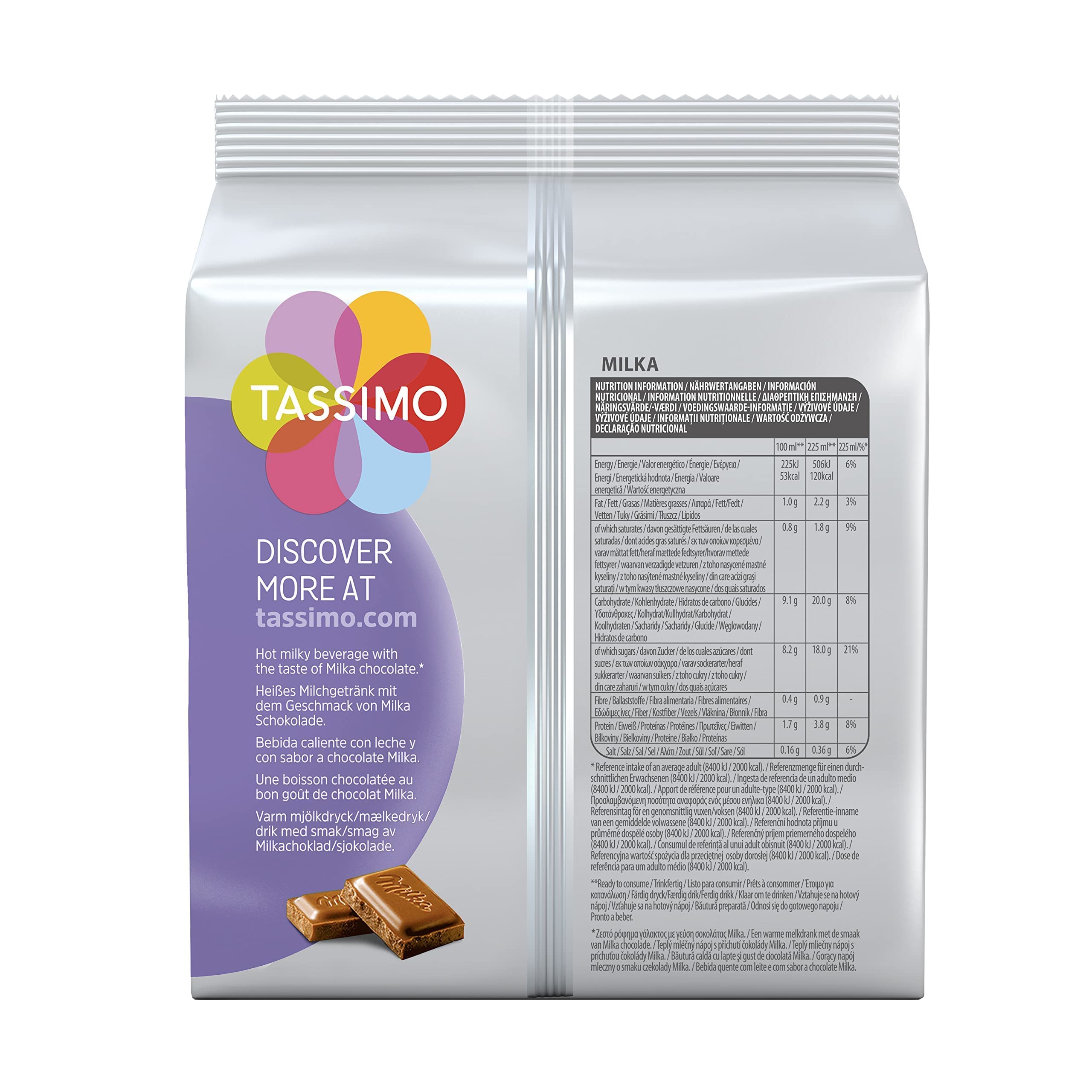 Tassimo Milka Chocolate con Leche Cápsulas 40 Compatibles Cafetera 5 Pack Amazon Exclusive