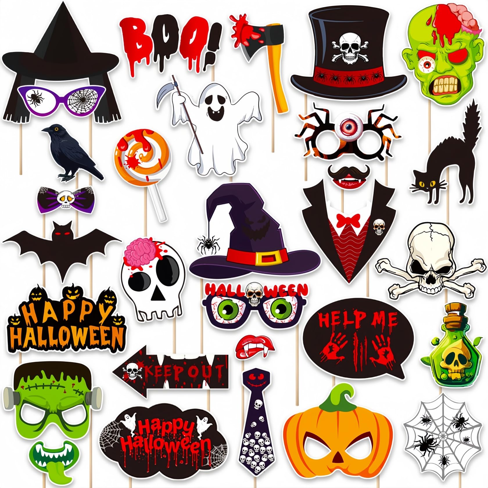 Halloween accessoires photobooth