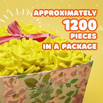 Bananas Runts Candy - about 1200 psc 1.7 LB - Bulk Gumball Machine Refills