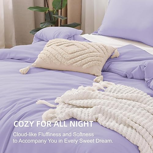 Miniatura 278 de Litanika - Juego de edredón de tamaño queen extragrande, 3 piezas, color verde salvia, ligero, unicolor, para todas las estaciones, esponjoso Verde