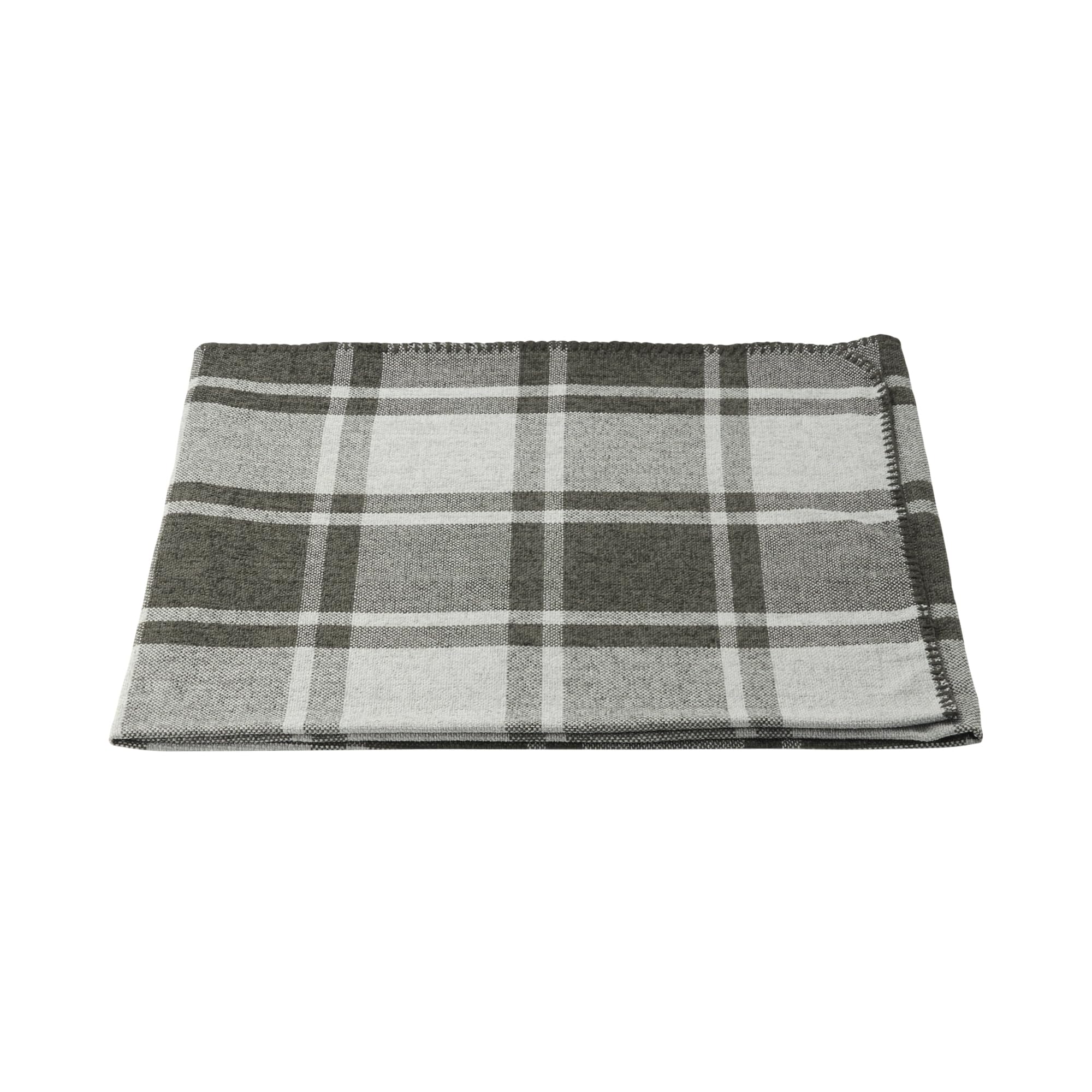 Amazon｜無印良品 シェニールスロー グレーチェック 100×180cm