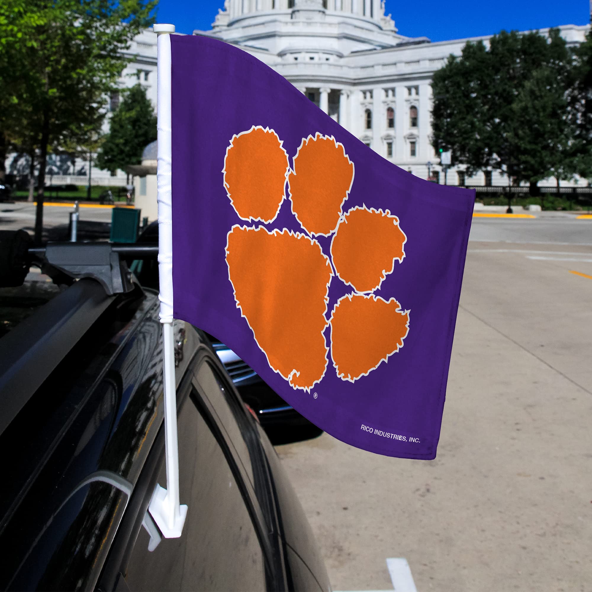 Rico Industries Purple Double Sided Double Sided Car Flag - 16