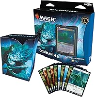 Vista 1 de Magic The Gathering Kaldheim Commander Deck – Phantom Premonition Baraja de 100 cartas lista para jugar Azul-Blanco