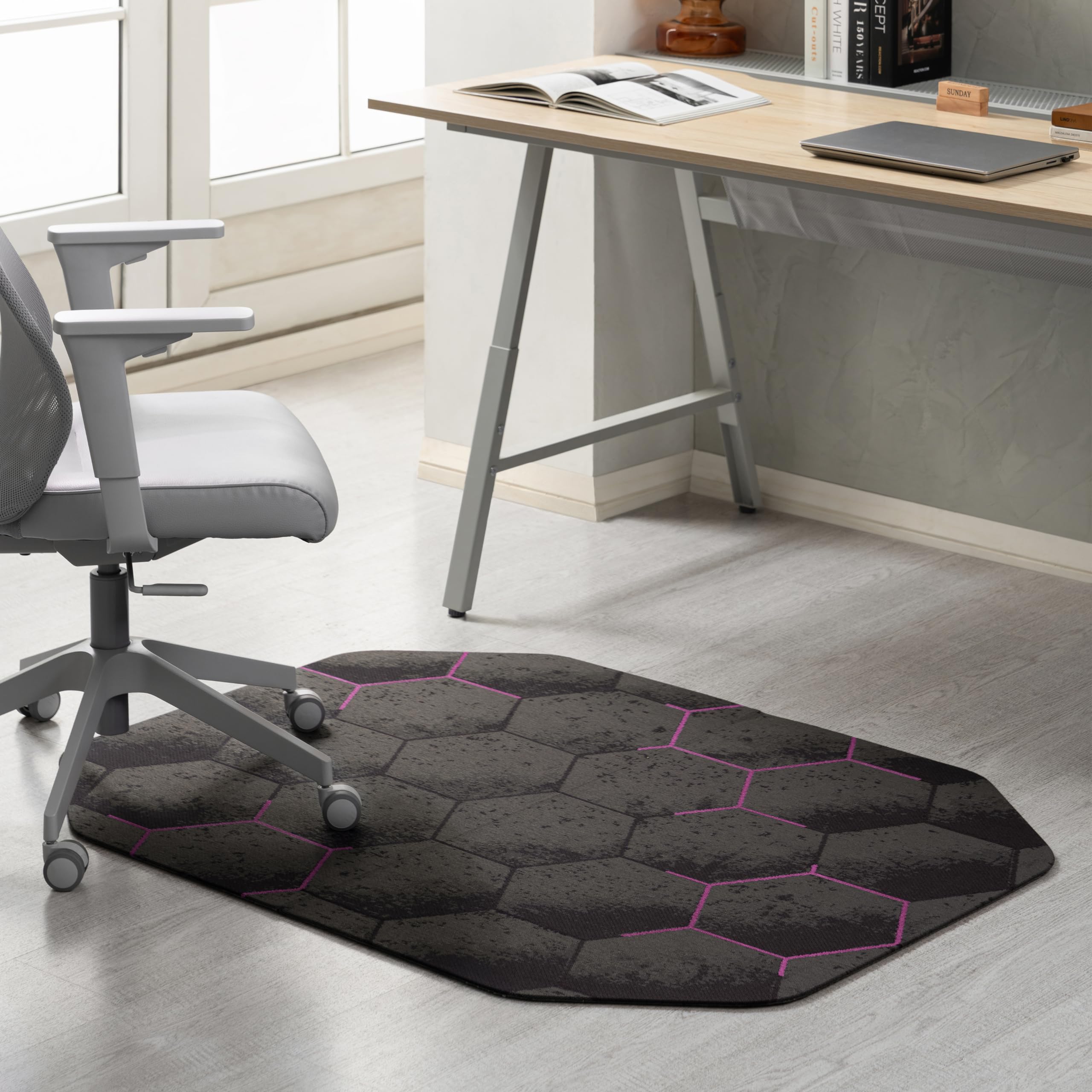Anji Mountain Office Chair Mat for All Surfaces- Anti-Slip Easy Rolling Office Desk Chairmat Premium Hard Floor Protection