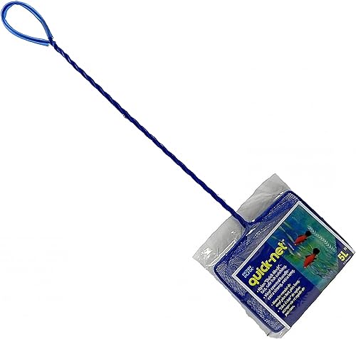 Miniatura 1 de PENN-PLAX Quick-Net Redes para peces de acuario duraderas fuertes y seguras el color puede variar azul o verde