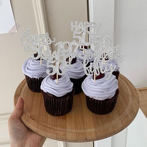 Miniatura 193 de Rsstarxi Paquete de 30 adornos para cupcakes de 15 cumpleaños con purpurina Mis Membrillo 15 desde 2010 Feliz 15º Cupcake Toppers Quince Cheers to