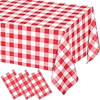 Vista 66 de WNINK Paquete de 6 manteles desechables negros de 54 x 108 pulgadas, para barbacoa, cumpleaños, picnic, despedida de soltera, compromiso, boda