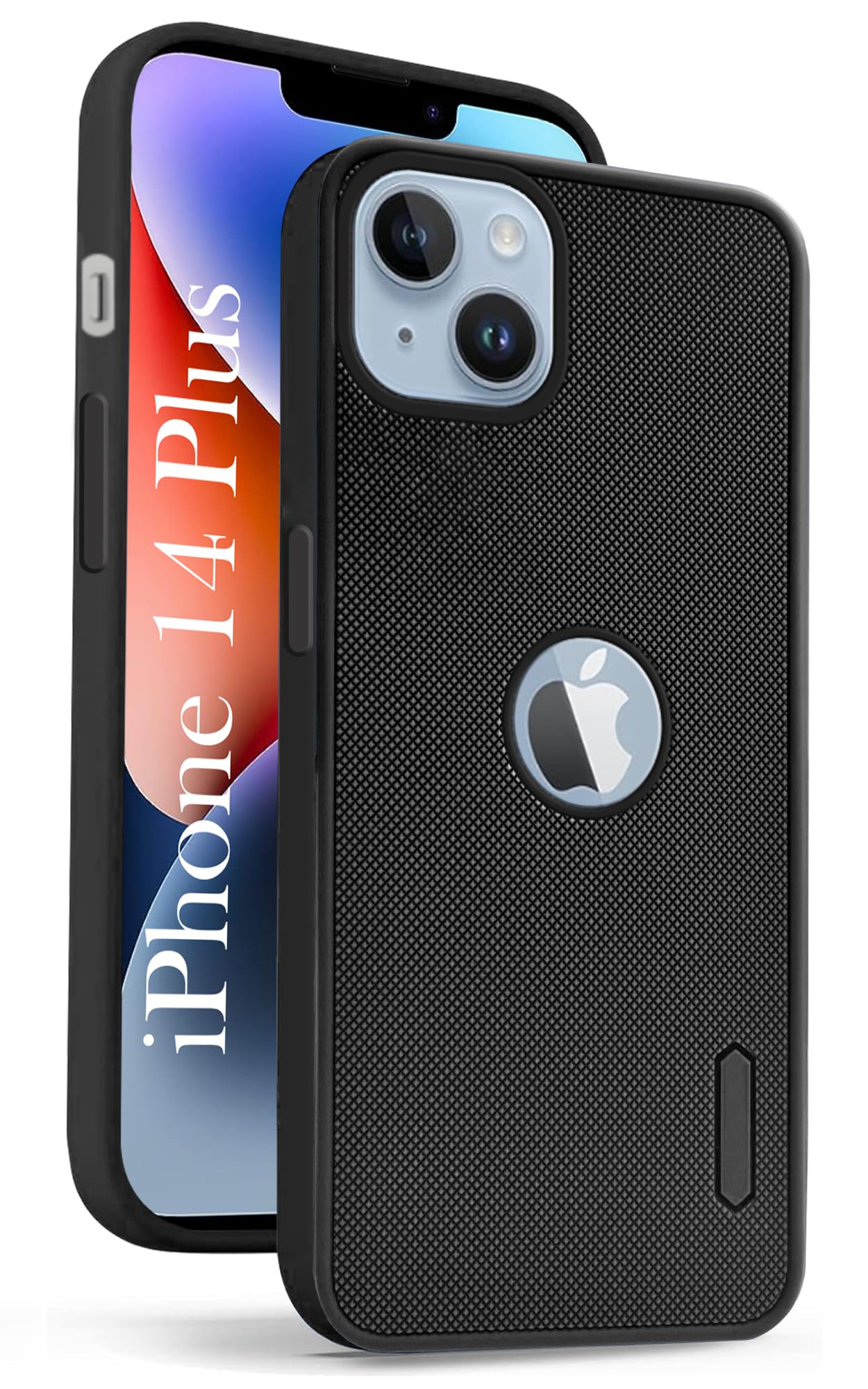 Jkobi Back Cover Case for Apple iPhone 14 Plus (Textured Grip Design | Camera Protection | Slim and Light Weight | Soft Touch and Feel | Black) (B0D1R3981X) Amazon Price History, Amazon Price Tracker