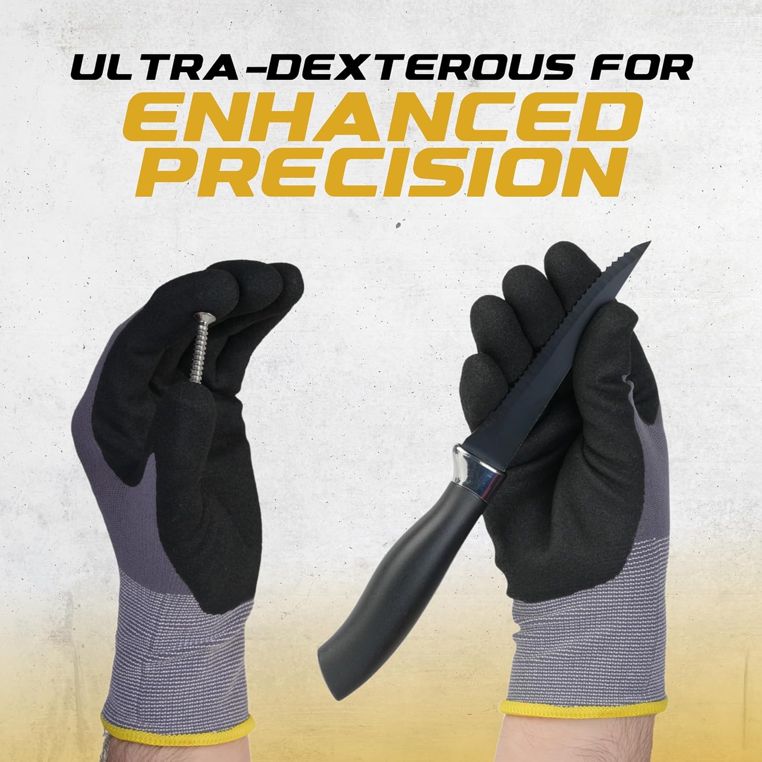 X-ECUTE GripFlex Pro 12 Pack, Micro Foam Nitril Coated Breathable Safety Work Gloves