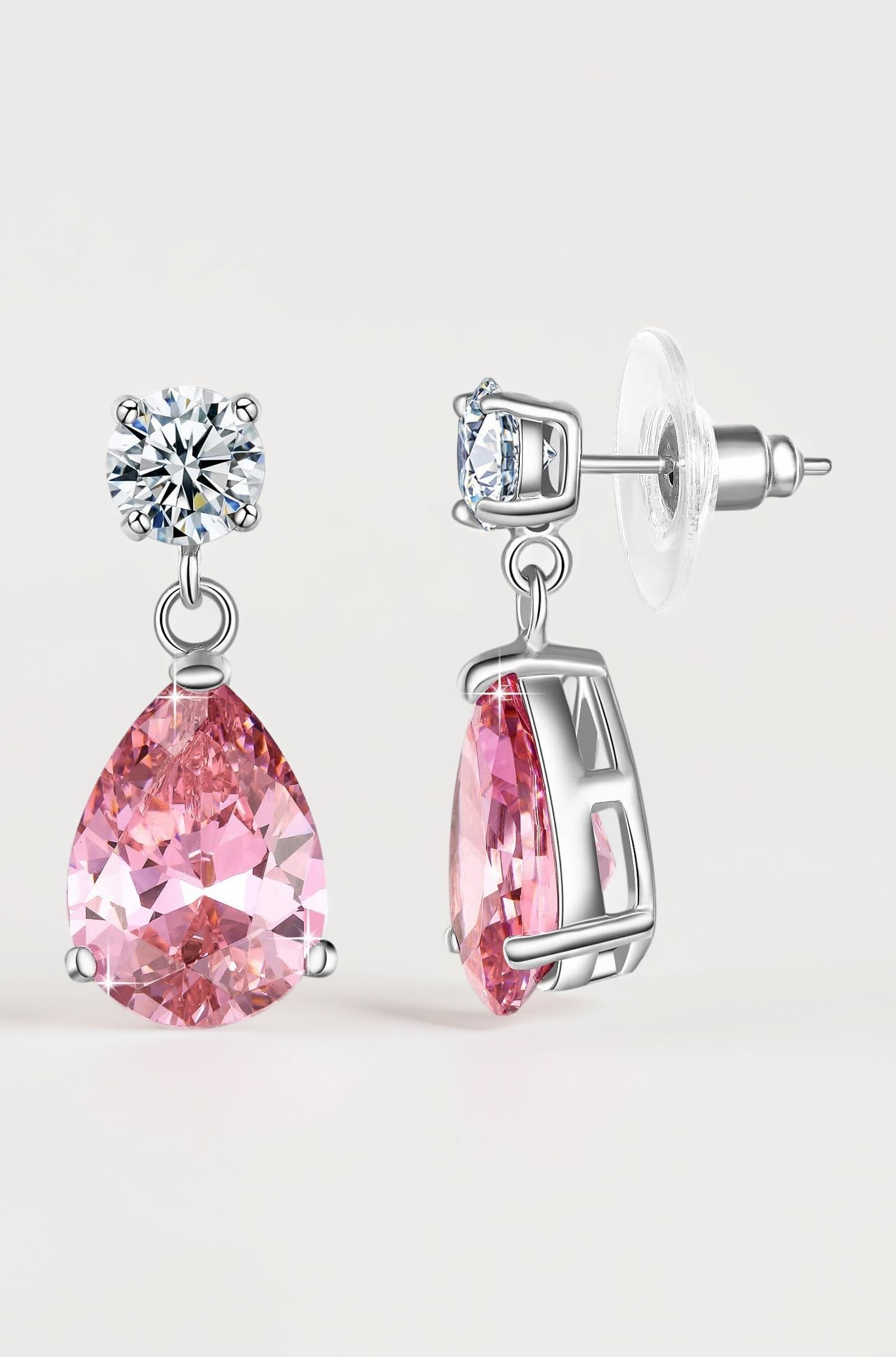 Yellow Chimes Earrings for Women and Girls | Multicolor Stone Crystal | Silver Tone Drops | Oval Shaped | Birthday Gift for Girls and Women Anniversary Gift for Wife