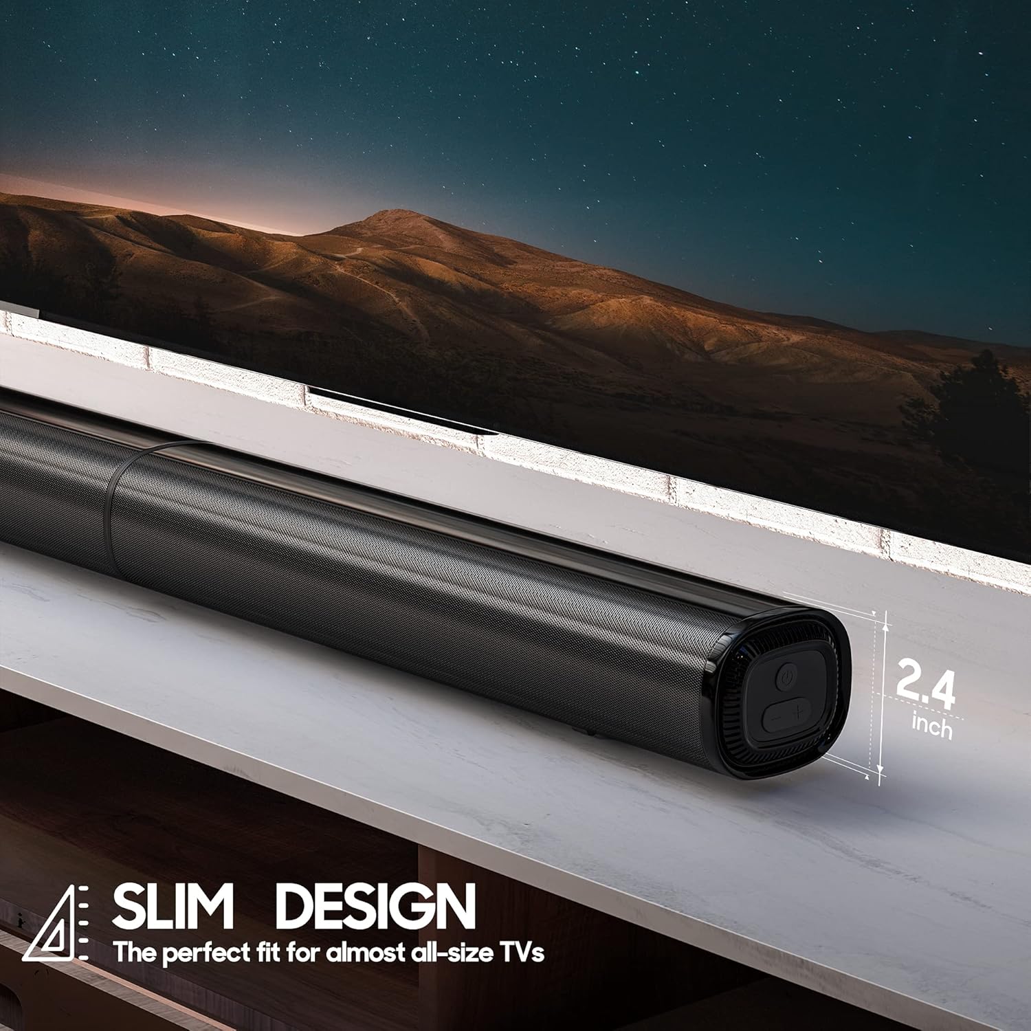 PHEANOO D5 Sound Bar slim design
