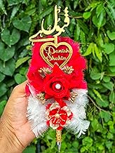 CREATIVE HORIZON Customize Beautiful Nikah Pen with Red Roses | Customised for Wedding Ceremony | Bride and Groom Name (Blue Ink)