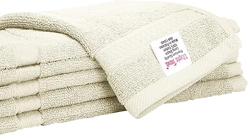 Miniatura 5 de Utopia Towels Juego de 12 toallas pequeñas (12 x 12pulgadas), 100% algodón hilado en anillo, altamente absorbentes y suaves al tacto, esenciales
