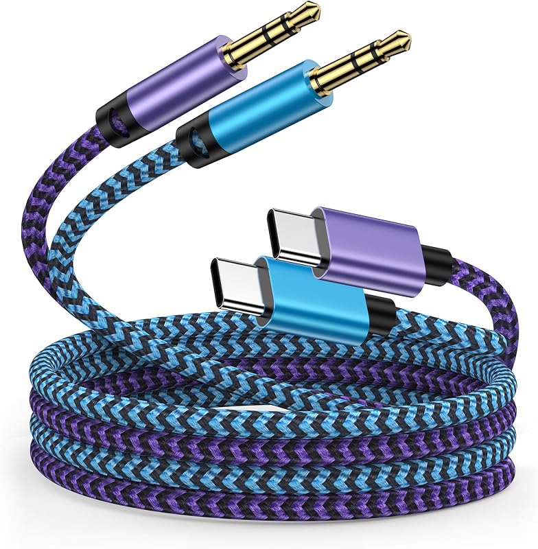 Aux Cord USB C to 3.5mm Audio Jack Cable for Samsung Galaxy A37 A57 S26 Ultra A36 A17 S25FE A16 S24 A54 A56 S23,iPhone 17e 17 Pro Max Air 16e 16Plus,Pixel 10a 9,3FT Headphone Car Stereo Dongle Adapter