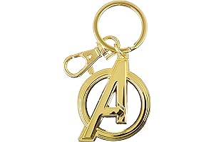 Marvel Avengers Logo in Gold Keychain