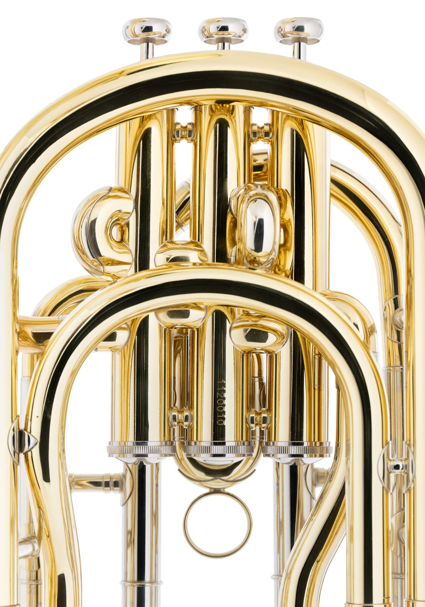 Classic Cantabile BH-1130L Baritonhorn - aus Messing, lackiert - Stimmung: Bb - Durchmesser Schallbecher: 243 mm - Bohrung: 13 mm - 3 Pumpventile - inkl. Koffer und Mundstück
