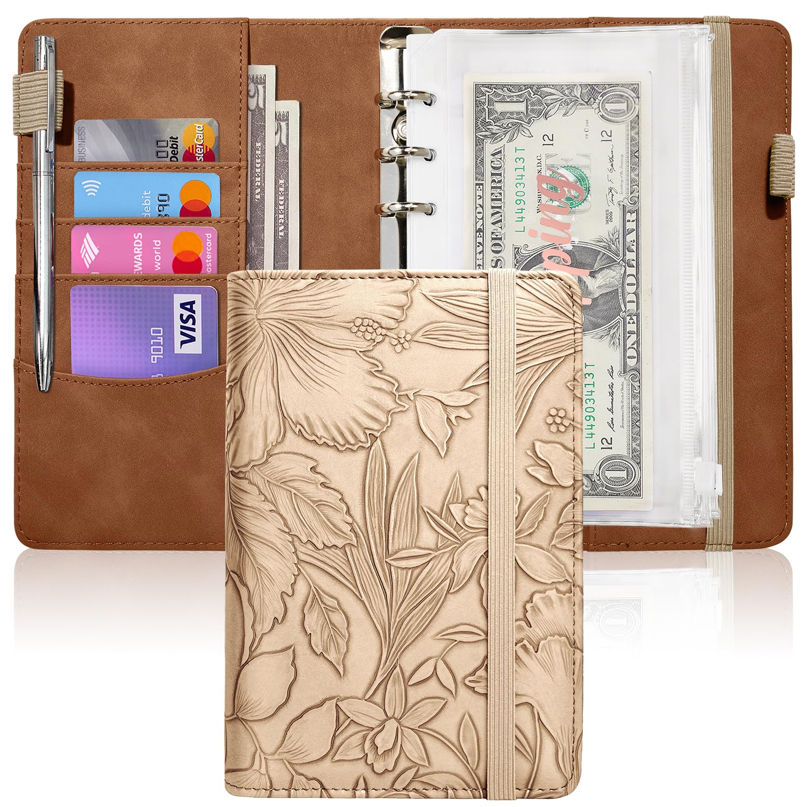 A6 Budget Binder for Money Saving, Budget Planner, Money Organizer for Cash