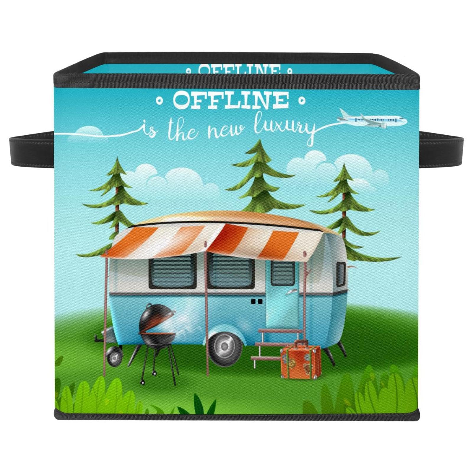 Boîte de rangement pliable en tissu pour ordonner les jouets dans la chambre des enfants