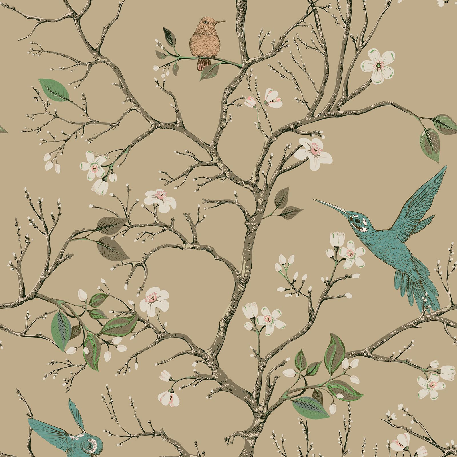 Papier peint colibri VaryPaper 45x300 cm papier peint autocollant amovible