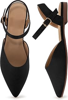 Womens Sandals Flat Shoes - Closed Pointed Toe Dressy Flats 2025 Comfortable Business Casual Walking Sandal