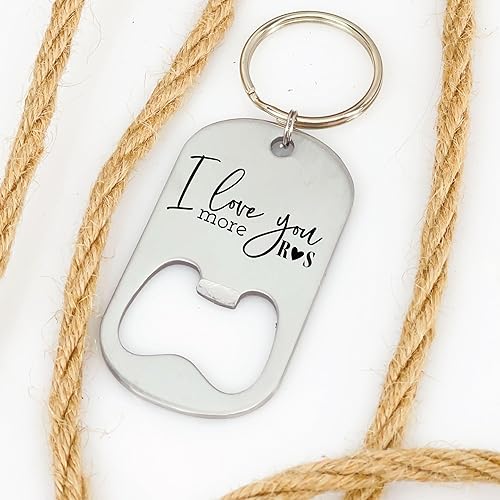 Miniatura 5 de Personalized Boyfriend Gift I Love You More Bottle Opener Keychain Gift Idea For Him Gift Personalized Christmas Gift MORE-BOTTLE