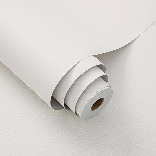 Miniatura 15 de Papel tapiz de fibra natural de 24"x393" pulgadas, despegar y pegar, papel de contacto texturizado de tela para gabinetes, lino sintético vintage