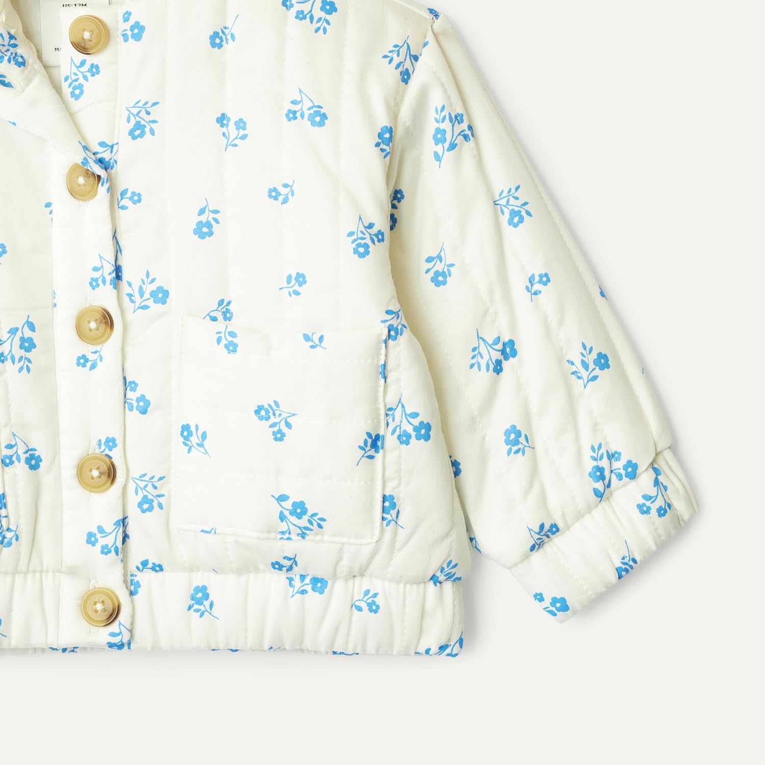 Amazon Essentials x Sofia Grainge Baby Girls' Cotton Sateen Lightweight Printed Jacket